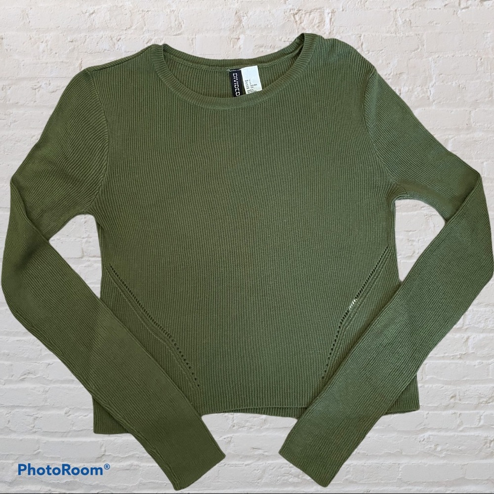 H&M Ribbed Cropped Sweater
